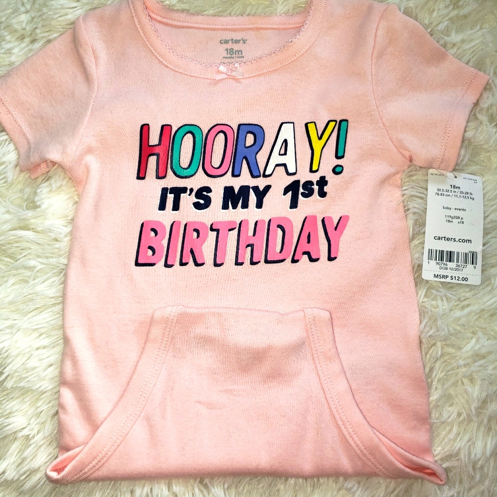Girls First Birthday Onesie